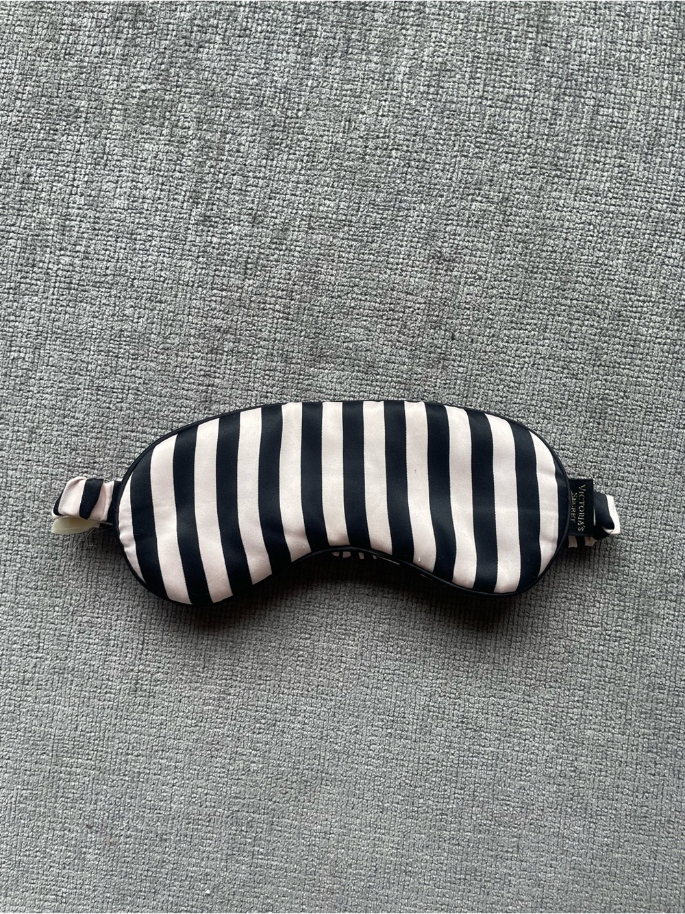 3/$10 Striped Sleep Mask - Black and White